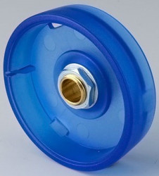 Rotary knob, 6 mm, PC, blue, Ø 41 mm, H 14 mm, B8241066