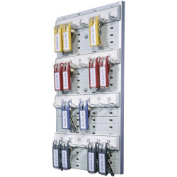 Durable 195610 Key organiser KEY BOARD 24 hooks Silver Key Boxes
