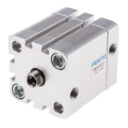 Siłownik pneumatyczny skok: 20mm Festo Ø 40mm dwustronnego działania Action 71.1mm Elastyczna wyściółka ADN-40-20-I-P-A