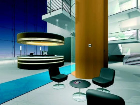 Merten System M Płytka centralna sygnalizatora świetlnego z okienkiem aluminiowy MTN587060