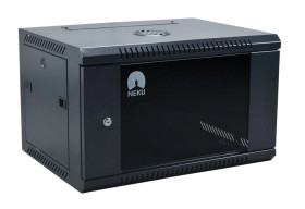 Szafa wisząca RACK 19 cali 6U 600mm czarna NEKU TS BOX
