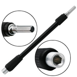 Flexible Screwdriver Extension - 13.2cm - 4mm Flexible Bit Extender