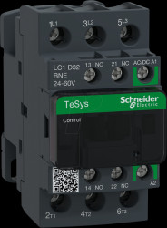LC1D32BNE Power contactor, TeSys D, 3-pin, 1 NC, 1 NO, 24 - 60 V