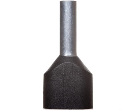 Końcówka tulejkowa izolowana HI 2X6/14 czarna E08KH-02020102301 /100szt./