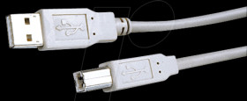 K5255.1 USB 2.0 cable, Hi-Speed A connector to B connector, 1 m