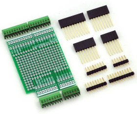 ELECTRONICS-SALON Prototype Screw Shield Board Kit For Arduino UNO R3, 0.1&quot; Mini Terminal Block.