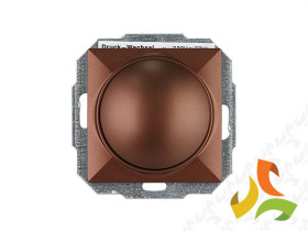 PERŁA Ściemniacz obrotowy regulator oświetlenia miedź metalik SO-1P ABEX