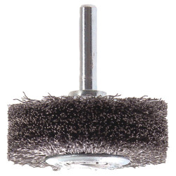 Lessmann 415.164 Wire Wheel Brush with Shank 50 x 20mm, 0.30 Steel Wire