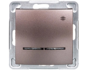 IMPRESJA Łącznik krzyżowy z podświetleniem tytan ŁP-4YS/m/23