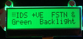 Wyświetlacz monochromatyczny LCD, , Alfanumeryczny, podświetlanie LED, Intelligent Display Solutions