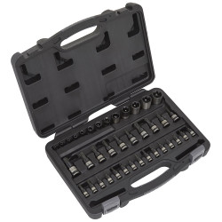 Sealey AK6197B TRX-Star Socket &amp; Security Socket Bit Set 38pc 1/4&quot; 3/8&quot; &amp; 1/2&quot;Sq