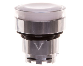 Napęd przycisku biały z podświetleniem z samopowrotem ZB4BW31