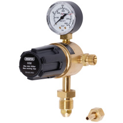 Draper 70151 Industrial Gas Bottle Regulator with Single Gauge, 300 bar