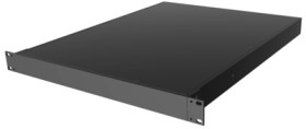 Aluminum enclosure, (L x W x H) 44 x 422 x 559 mm, black (RAL 9005), IP32, RM1U1922SBK