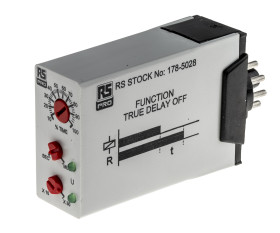 Timer Relay Wciskane 24V ac DPDT RS PRO DPDT 0.1 s → 30min jednofunkcyjny
