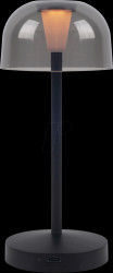 27700203 Cordless Poppy desktop lamp, 2500 K, dimmable, IP54, black