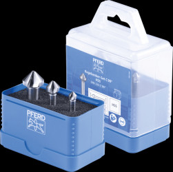 25202152 Set of 3 HSS countersinks, DIN 335 C 90°