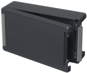 Obudowa Aluminium szerokość zew. 173 mm długość zew. 299 mm wys. zew. 90 mm Bopla IP66, IP68, IP69 Szary grafitowy