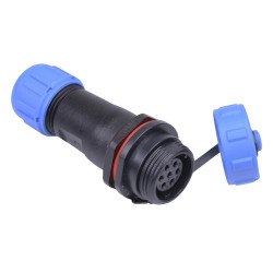 7 Pin Waterproof W13 Female Socket Cable Connector IP68