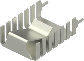 Clip-on heatsink, (L x W x H) 32 x 20 x 9 mm, 19.7 K/W, solderable surface, 10035042