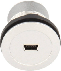 MIni-gniazda do zabudowy USB 2.0 Schlegel RRJ_MINIUSB_BB, 1 szt.
