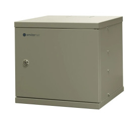 Szafa wisząca niedzielona 10 6U, drzwi blacha, 315×310x330 (szer./gł./wys. mm) RAL: szafa 7044, w komplecie półka i komplet 6