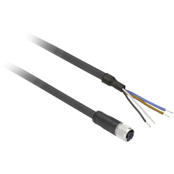 Telemecanique XZCP1141L2 Cable 2m Length M12 Connector 1piece