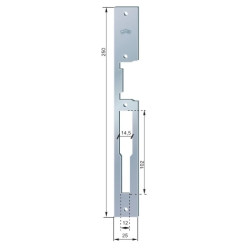 Blacha zaczepowa do elektrozaczepów płaska 908G