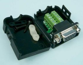 DSUB-09F+SZYBKOZŁĄCZE W OBUD. NA KABEL