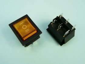 PRZEŁ.3-POZ.I/O/II 250V ORANGE PODŚWIETL