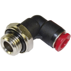 Norgren Pneufit C C02470618 90&#xB0; Swivel Elbow Adaptor 6mm Hose O/D G1/8 Thread