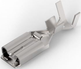 Uninsulated flat plug sleeve, 4.75 x 0.51 mm, 0.51 to 1.31 mm², AWG 20 to 16, steel, 1742669-1