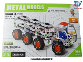 Metalowe klocki konstrukcyjne - laweta