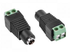 Gniazdo żeńskie DC 2.1/5.5 z szybkozłączem