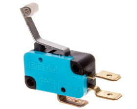 Wyłącznik krańcowy miniaturowy 1CO dźwignia podgięta z rolką z tworzywa, T0-MK1MIP3
