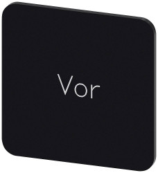 Tabliczka opisowa Siemens 3SU1900-0AF16-0AF0 (S x W) 22 mm x 22 mm do przodu 10 szt.