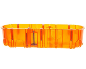 Batibox Puszka potrójna podtynkowa 67mm 213x50mm pomarańczowa 080123