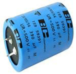 Kondensator 150μF 500V dc Zatrzaskowy Vishay roztaw: 10mm 25 (Dia.) x 45mm