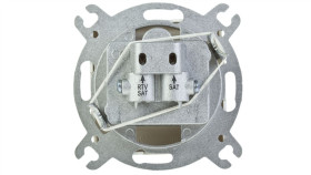 Karo Gniazdo Antenowe Rtv-Sat-Sat Ecru Perłowy Gpa-S2s/M/42