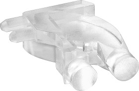 Światłowód do LED, sztywny, kątowy, dł. 17.5mm, 2-rzędowy, 2-drożny, , MENTOR