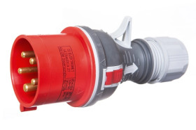 Wtyczka przenośna 32A 5P 400V czerwona TWIST WPP 32/5 IP44 922075