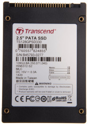 Dysk SSD PSD330, 128 GB, PATA, wewnętrzny Tak, Transcend MLC