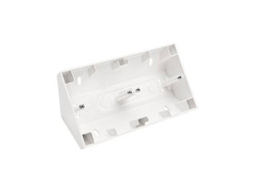 SIMON 55 Puszka natynkowa narożna podwójna do ramek LINE/DUO jasnoszary mat TPNR2/114 KONTAKT SIMON