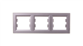 Asfora Ramka 3-Krotna Pozioma Stal Eph5800362