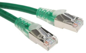 Kabel kat. 5e F/UTP Zielony 1m