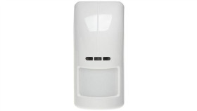 Bezprzewodowa Zewnętrzna Dualna Czujka Ruchu Z Czujnikiem Zmierzchu (Biała,...