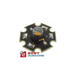 Dioda LED 3W Biała GWIAZDA 5500K star jasn.51.7-110lm 120°
