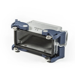 Obudowa metalowa, 10 pin, 16 A, boczne przyłączenie, ręczne zamknięcia z rolką - plastikowe T0-EBM10GU14