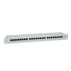 VALUE Patch panel kat. 6A (klasa EA) 19, 24 P, ekranowany, szary