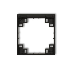 Ramka pośrednia do gniazd bryzgoszczelnych z uziemieniem SCHUKO czarny mat 12MRPB-1s